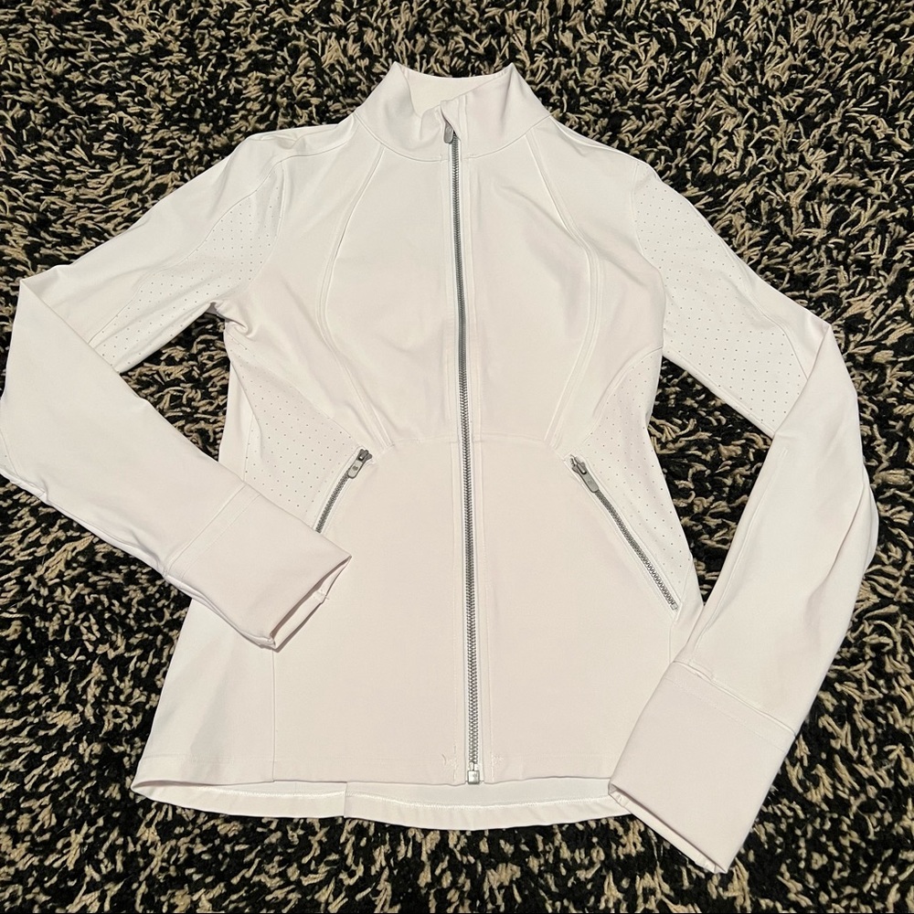 Rare Lululemon Peplum Define Jacket White size 6